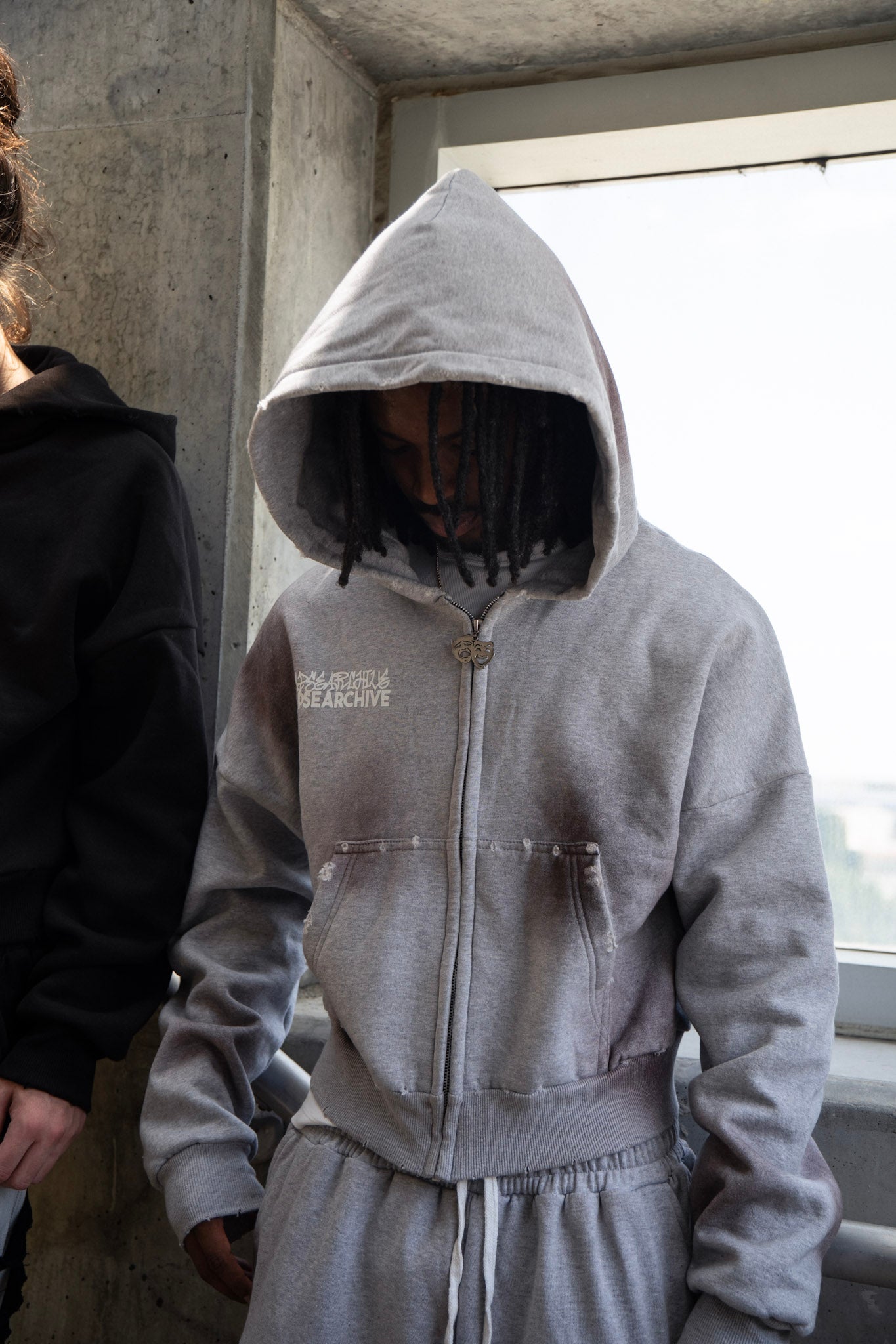"Smoke" Essential Zip Up