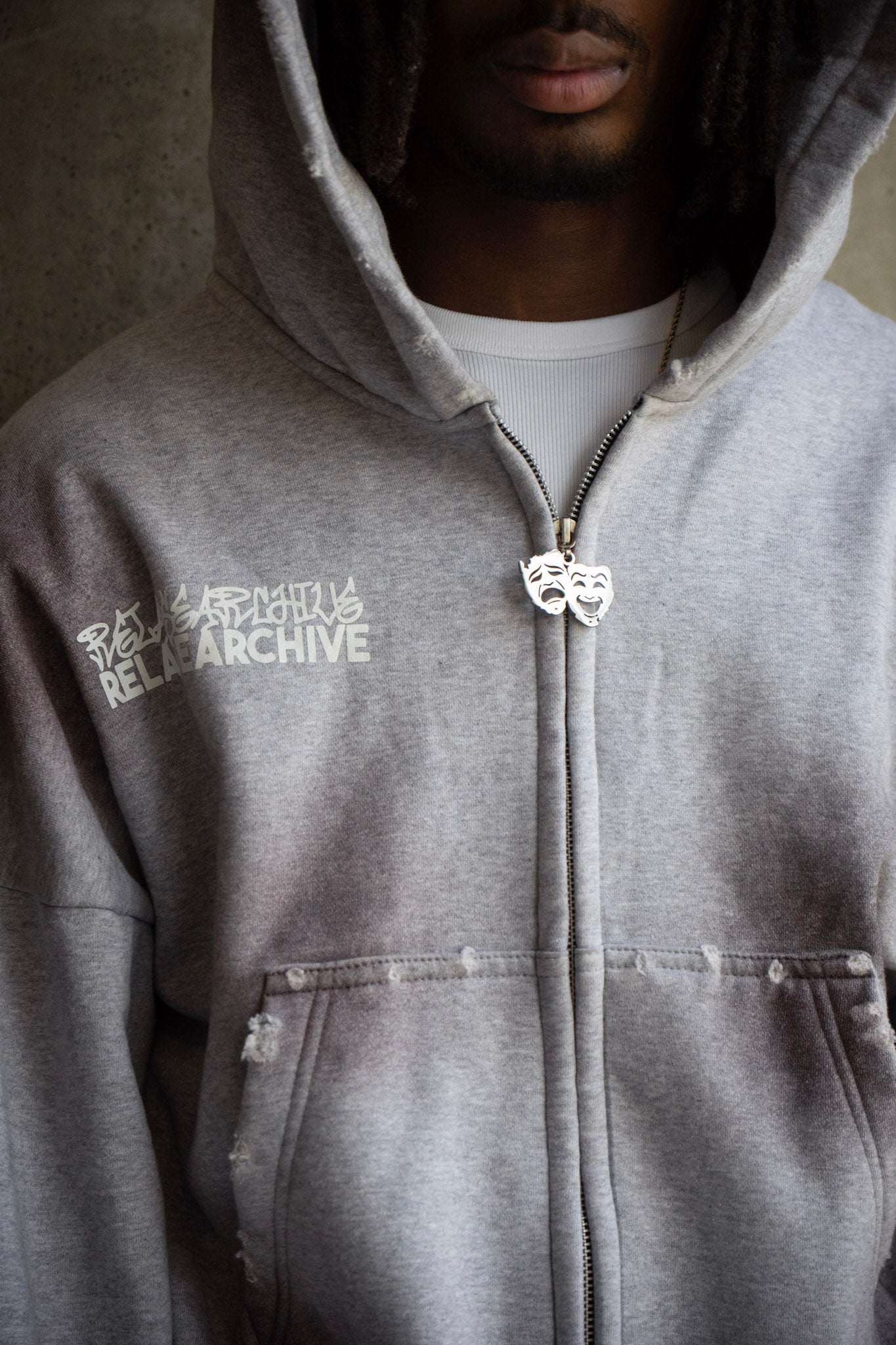 "Smoke" Essential Zip Up