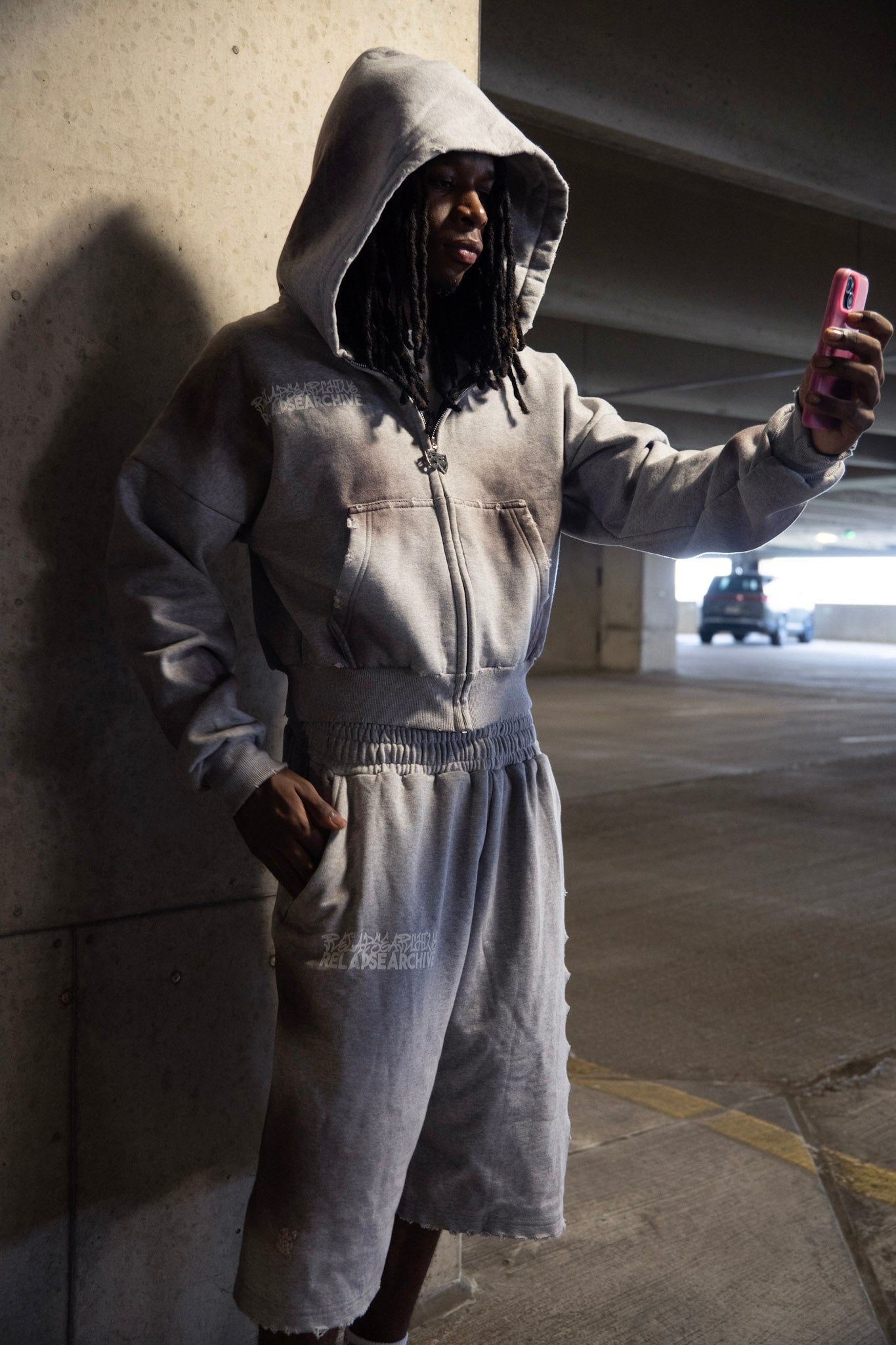 "Smoke" Essential Zip Up